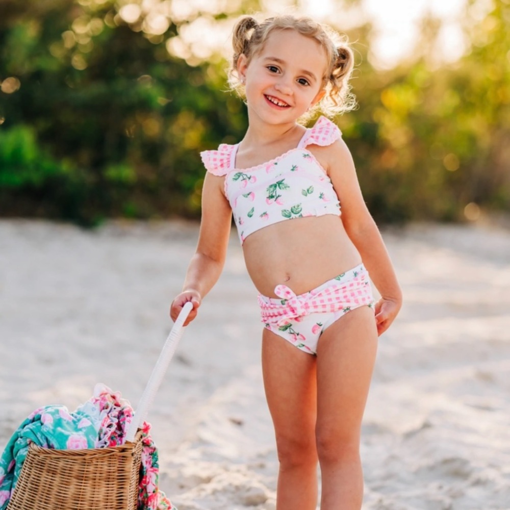 🍓Sz 8 SweetHoney Retro Tankini - Sweet Berry 2 piece swimsuit!